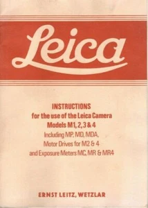 Leica Instruction manual for M1, 2, 3 & 4 35mm cameras + accessories - Picture 1 of 6