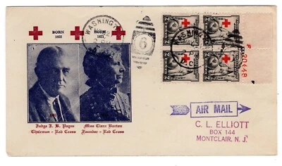 #702 Red Cross 1931 First Day Cover  - Planty #3 Washington DC - Image 1 of 2