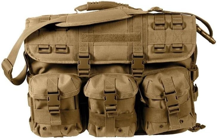 Bolso Mensajero para Computadora Militar WW con Bolsas Molle, Equipo Táctico, Coyote Bro Foto 1 de 1