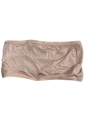 Size: Small CALVIN KLEIN Tube Bralette Baby Pink Pullover Womens Vintage - Image 1 of 4