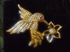 VINTAGE HUMMINGBIRD PIN - BY AVON - NEW IN BOX - STAMPED