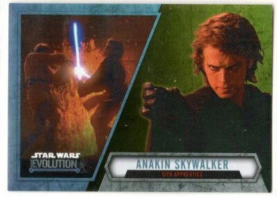 STAR WARS 2016 TOPPS EVOLUTION GOLD PARALLEL INSERT 6 ANAKIN SKYWALKER #'D 33/50 - Image 1 of 2