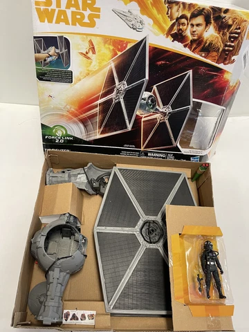 Star Wars Force Link 2.0 TIE Fighter & Figure 3.75" scale New Damaged Box Cover