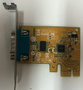 Dell Sunix DB9 Serial Port RS-232 PCIe Interface Card 0NT0HM 039G9N Low Profile  - Picture 1 of 3