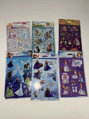 Lote de seis pegatinas princesas Disney Frozen Fairies nuevas precintadas Foto 1 de 4