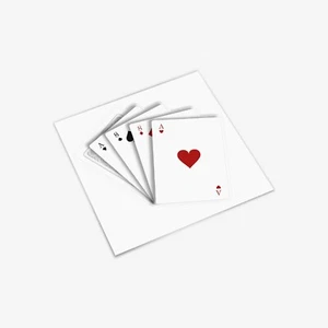Dead Mans Hand Playing Cards Sticker Custom Car Motorcycle Hot Rod Vinyl Decal - Picture 1 of 1