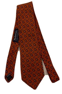Burberrys Vintage Paisley Print Krawatte 100% Seide. Made in England - Bild 1 von 6