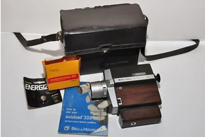 Cámara de cine vintage Bell & Howell 308 8 mm con estuche; sin probar - Imagen 1 de 7