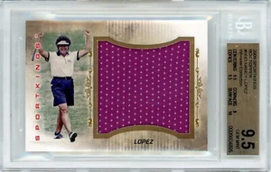 2009 SPORTKINGS BOX TOPPER - 1/1 TOURNAMENT-WORN NANCY LOPEZ RELIC! - BGS 9.5 - Picture 1 of 2