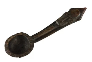 Colmillo de cuchara ceremonial arte africano Gabón - 387 - D - Imagen 1 de 8