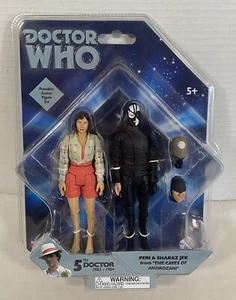 Doctor Who The Caves of Androzani Figure set Peri & Sharaz Jek - 5.5" NEW - Picture 1 of 4