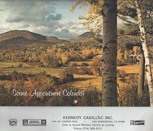 KENNEDY CADILLAC 1986 SCENIC APPOINTMENT CALENDAR - Picture 1 of 3
