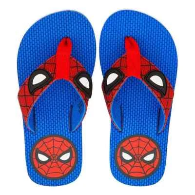 NWT Disney store Boy Spiderman Flip Flops Sandals Shoes Marvel Toddler 2/3 - Image 1 of 3