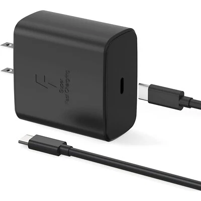 Настенное зарядное устройство 45 Вт USB-C для ZTE nubia Red Magic 8S Pro настенный супербыстрый кабель 6 футов - Изображение 1 из 4