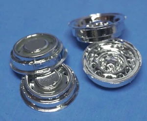 MPC 1970's Chrysler W21 Superbird Stock Chrome Rims 1/25 Scale - Picture 1 of 6