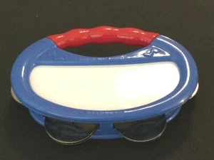 Battat Red & Blue Hand Held Tambourine Musical Toy  - Picture 1 of 5
