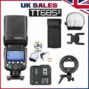 Godox TT685IIS 2.4G TTL HSS Flash Speedlite Light+X2T-STrigger+Bracket For Sony - Picture 1 of 12