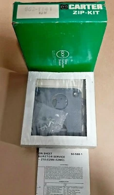 Kit de zíper carburador Carter 902-1141 1981 Buick 8cyl 2BBL Rochester E2ME - Imagem 1 de 2