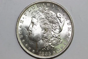 1883-O Morgan 90% Silver Dollar Grade Mint State Blast White (MDX4515) - Picture 1 of 4