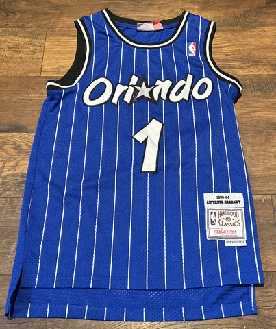 Mens Mitchell & Ness NBA Swingman Road Jersey Magic 94 Anfernee Hardaway Sz 36 S Cover