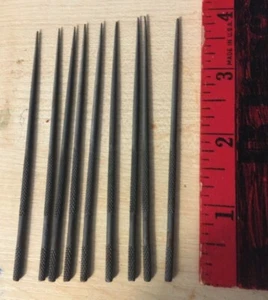 4" Needle File Round Tapered CNCO, Carson Newton, 9 Pieces - Picture 1 of 3