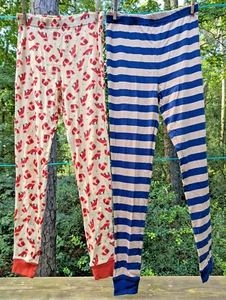 Leveret Leggings Size 14 Lot of 2 Cotton Pajama Pants Costume Fox Striped NEW - Picture 1 of 6