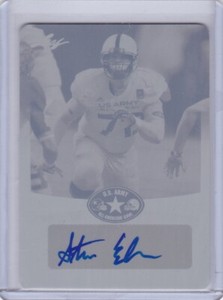 Steven Elmer 2013 Leaf US Army All-American Bowl Plate Autograph 1/1