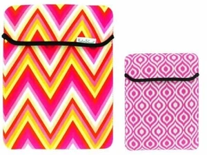 Fashion Smart Wendbare Tablet-Hülle rosa Feder kompatibel zu 10" Nylon - Bild 1 von 1