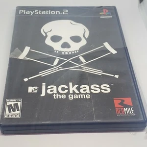 Jackass The Game Sony PlayStation 2 2007 New Damaged Shrink Cut in Plastic Case - Picture 1 of 6