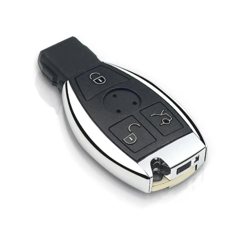 Replacement Car Key Fob Case For Mercedes Benz A, B, C, E, and S Class 3 Button - Image 1 of 4