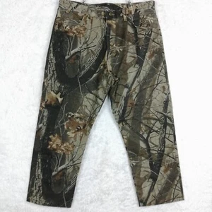 Wrangler Mens Jeans Realtree Hardwoods 20-200 Straight Leg Camo Denim Short 38 - Picture 1 of 10