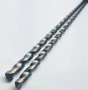 LOTTO 2 PUNTE TRAPANO MURATURA GAMBO TRIANGOLARE ANSI 45-40 MADE IN GERMANIA 5/8" X 22" - Foto 1 di 6