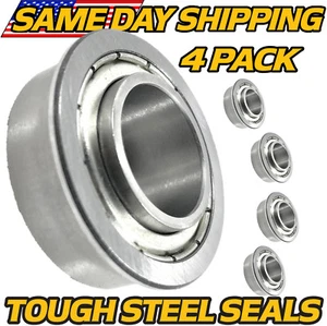 (4 Pack) Front Caster Wheel Bearings Fits Hustler Raptor SD 54" w/ Seals - Picture 1 of 6