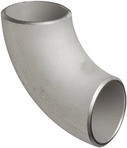 2-1/2" NB SCH10S 90° LONG RADIUS ELBOW BUTT WELD WELDED 316L STAINLESS STEEL - Picture 1 of 1