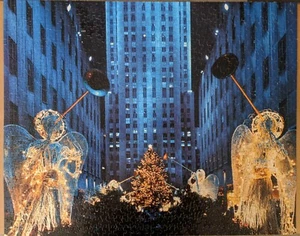 Springbok HERALDING ANGELS @ Rockefeller Center 1000 pc Jigsaw Puzzle 2013 - Picture 1 of 10