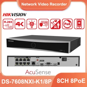 Grabadora de video en red Hikvision DS-7608NXI-K1/8P 12 MP 8 canales PoE AcuSense 4K NVR - Imagen 1 de 7