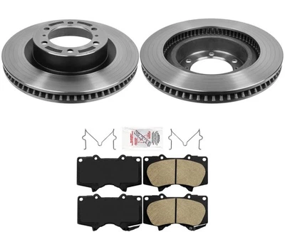 AmeriBrake FRONT Pads Hardware Disc Brake Rotors Fits for 2010-2021 Lexus GX460 - Image 1 of 4