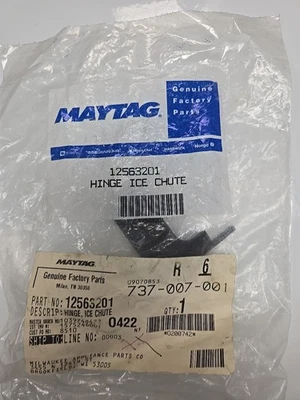 12563201 Maytag bisagra conducto de hielo [C3] Foto 1 de 3
