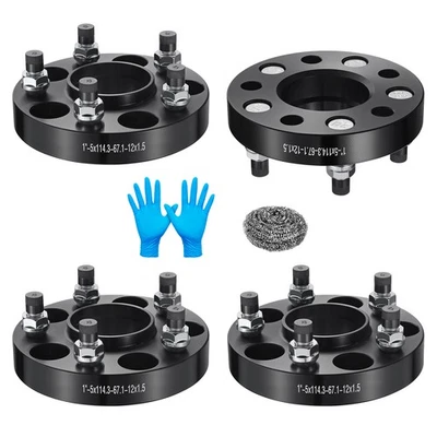 (4) 1" 5x114.3 5x4.5 Hub Centric 67.1 Hub Wheel Spacers For 2007-2009 Kia Rondo - Image 1 of 4