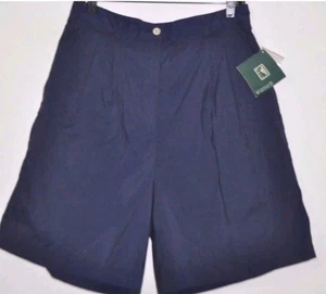 REEBOK WOMEN'S GOLF MICROFIBER SHORTS BLUE SIZE 14 NWT - Picture 1 of 9