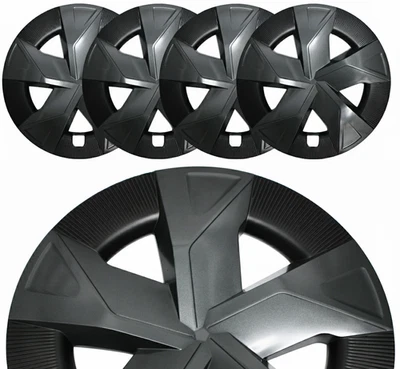 Hubcaps Wheel Covers For 2023-2026 Toyota Prius LE 17" Charcoal-Black (4-Pieces) - Image 1 of 4