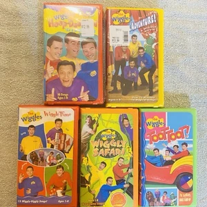 Lot of 5 The Wiggles VHS Movies  Magical Adventure Hoop Dee-Doo, Safari, Toot - Picture 1 of 23