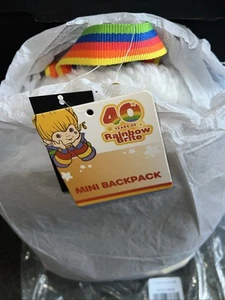 NWT Rainbow Brite Twink Sprite Mini Backpack Fuzzy White 40th Anniversary - Picture 1 of 4