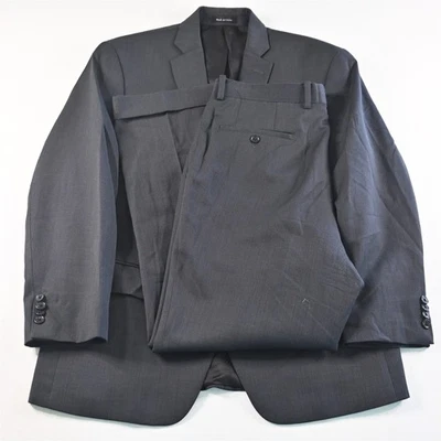 Michael Kors 40S 34x30 Gray Birdseye 100% Wool Mens Jacket Pants Suit - Image 1 of 4