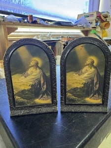 Sujetalibros vintage de metal Jesús - Imagen 1 de 6