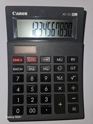 Canon Arc design AS-120 Solar & Battery Calculator Fully Working 👍  - Image 1 of 4
