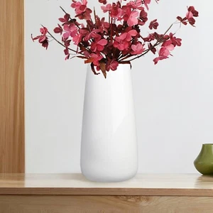 White Ceramic Flower Vase,13.8 Inch Pampas Grass Decorative Vase Minimalism S... - Picture 1 of 7