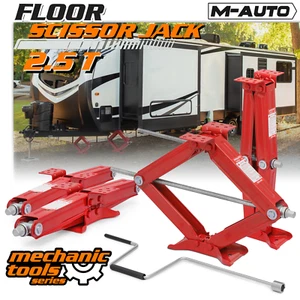 4 Pieces 2.5 Ton Car Floor Scissor Jack Lift Up Kit for RV Travel Van Emergency - Picture 1 of 11