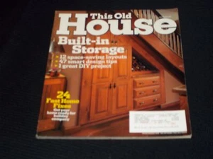 2007 NOVEMBER THIS OLD HOUSE MAGAZINE - BUILT IN STORAGE FRONT COVER - H 2717 - Picture 1 of 2