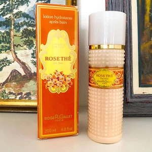 LOW FILL Roger & Gallet ROSE TEA Lozione Corpo Idratante 200 ml Vintage LEGGERE BENE - Foto 1 di 5